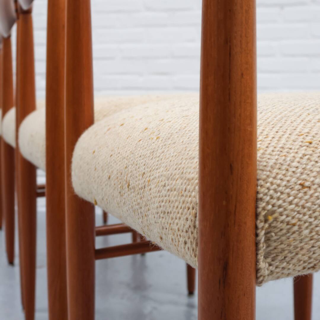 Teak Dining Chairs by H.W. Klein for Bramin 1960s
