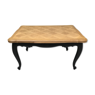 Table de style Louis XV en chêne années 1950/60