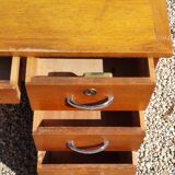Vintage desk with double oak boxes