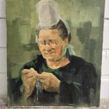 Oil on canvas The Breton