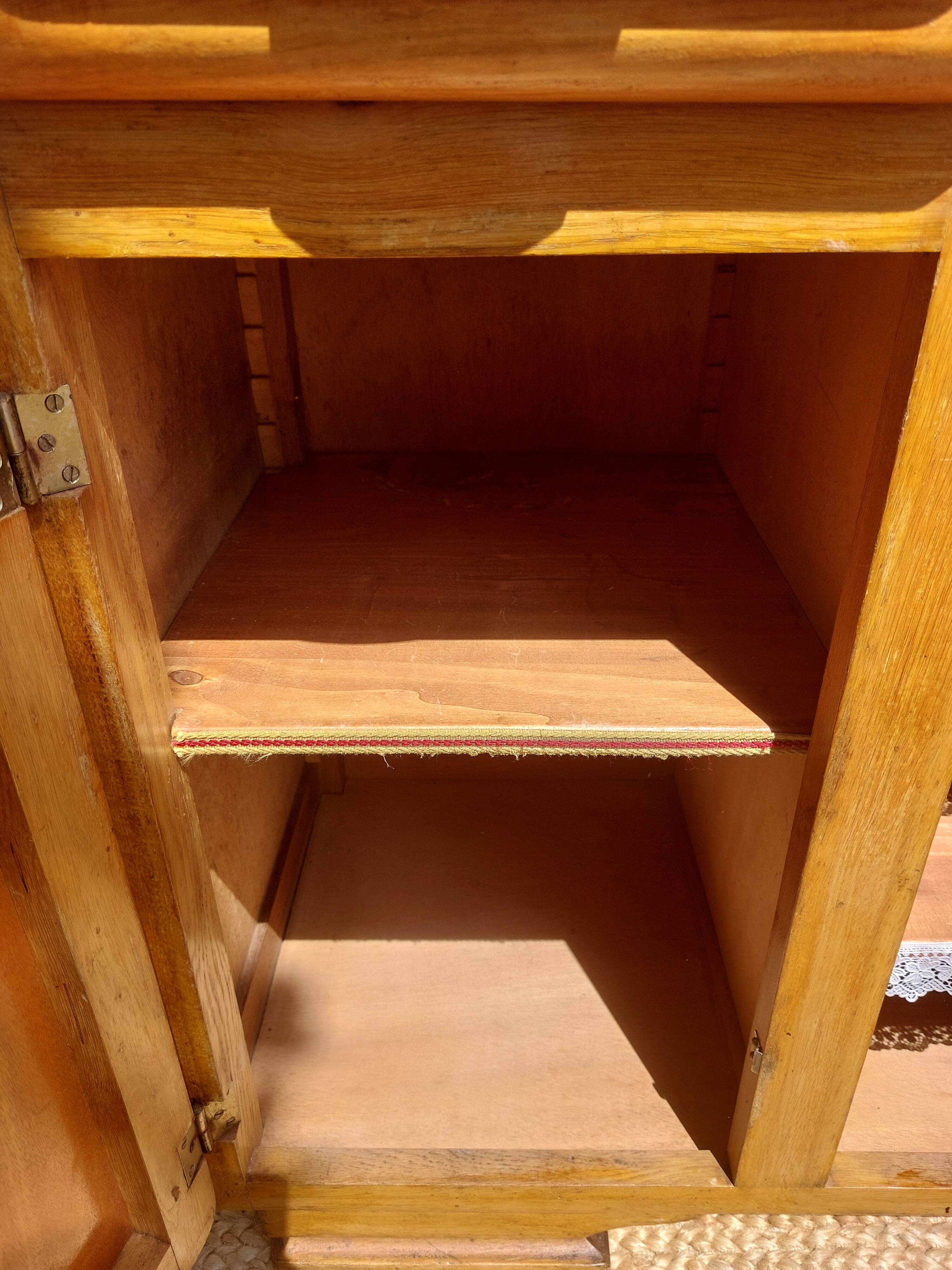 Mado buffet base, 3 asymmetrical doors, vintage