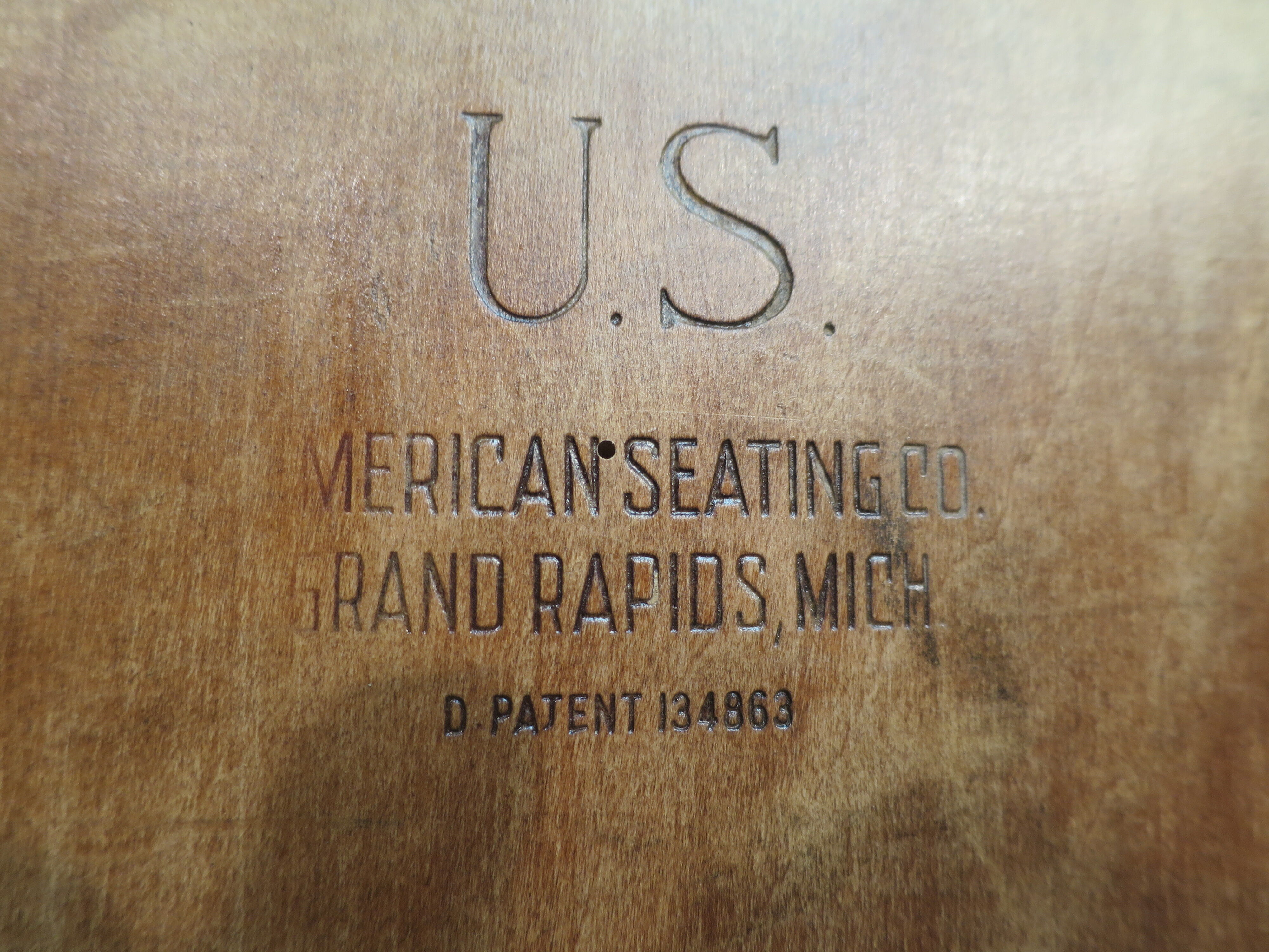 Set de 4 chaises pliantes US army années 40