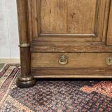 Early 19th century Empire style oak wardrobe