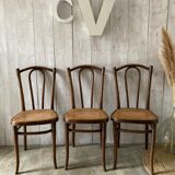 Series of 3 Thonet chairs