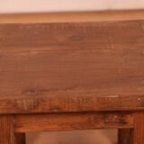 Old small Burmese teak workshop bedside table