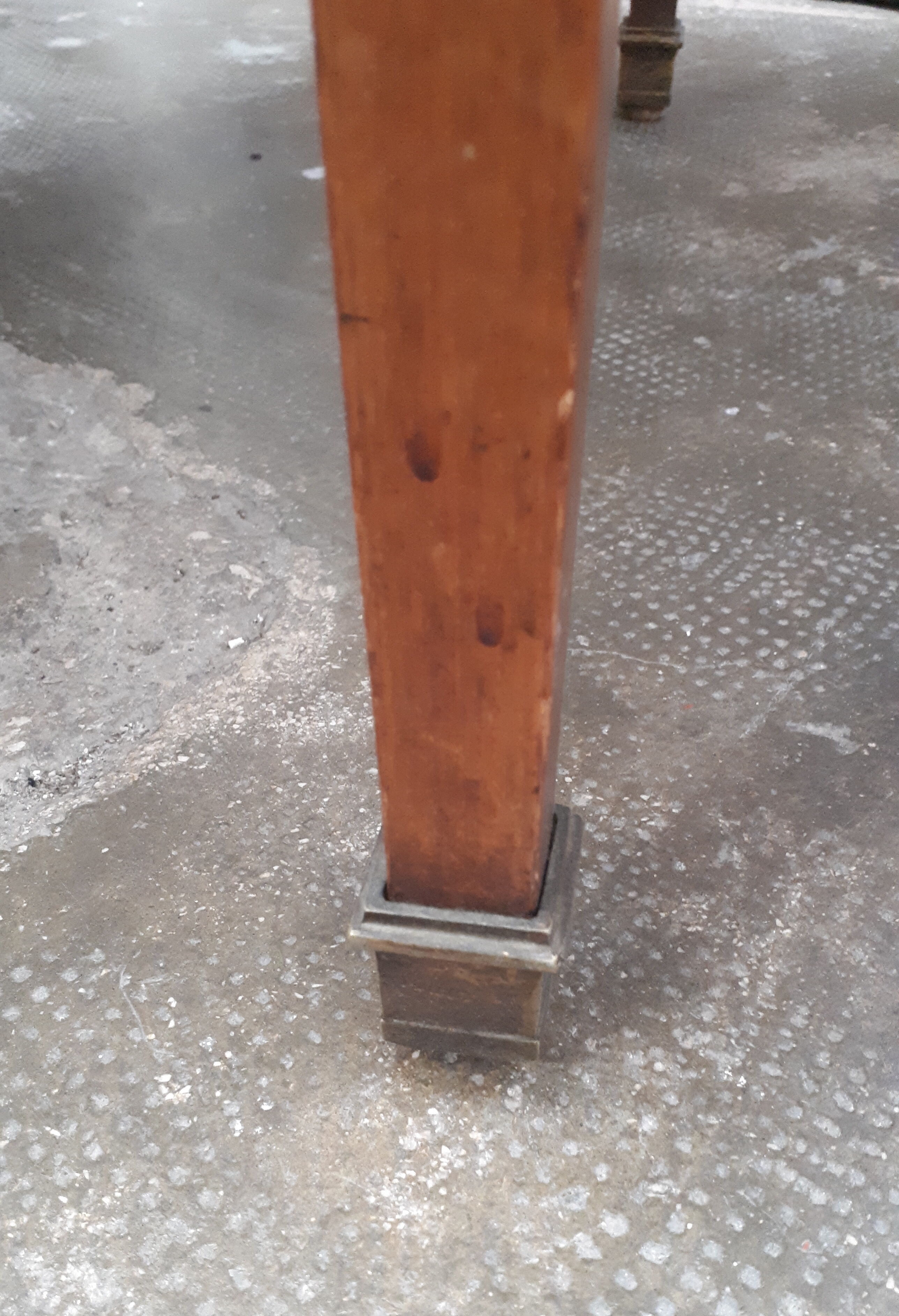 1930 art deco wood marquee pedestal table