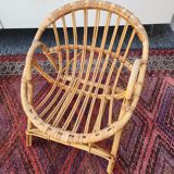 Child's wicker basket chair