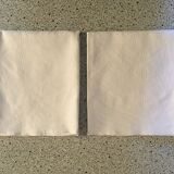 Pair of napkins 57 x 63 white damask