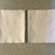 Duo de serviettes 57 x 63 damassé blanc