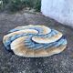 Round vintage carpet 135cm