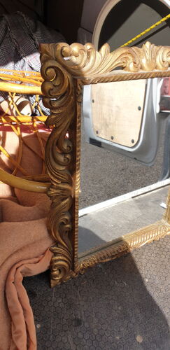 Miroir neo classique doré