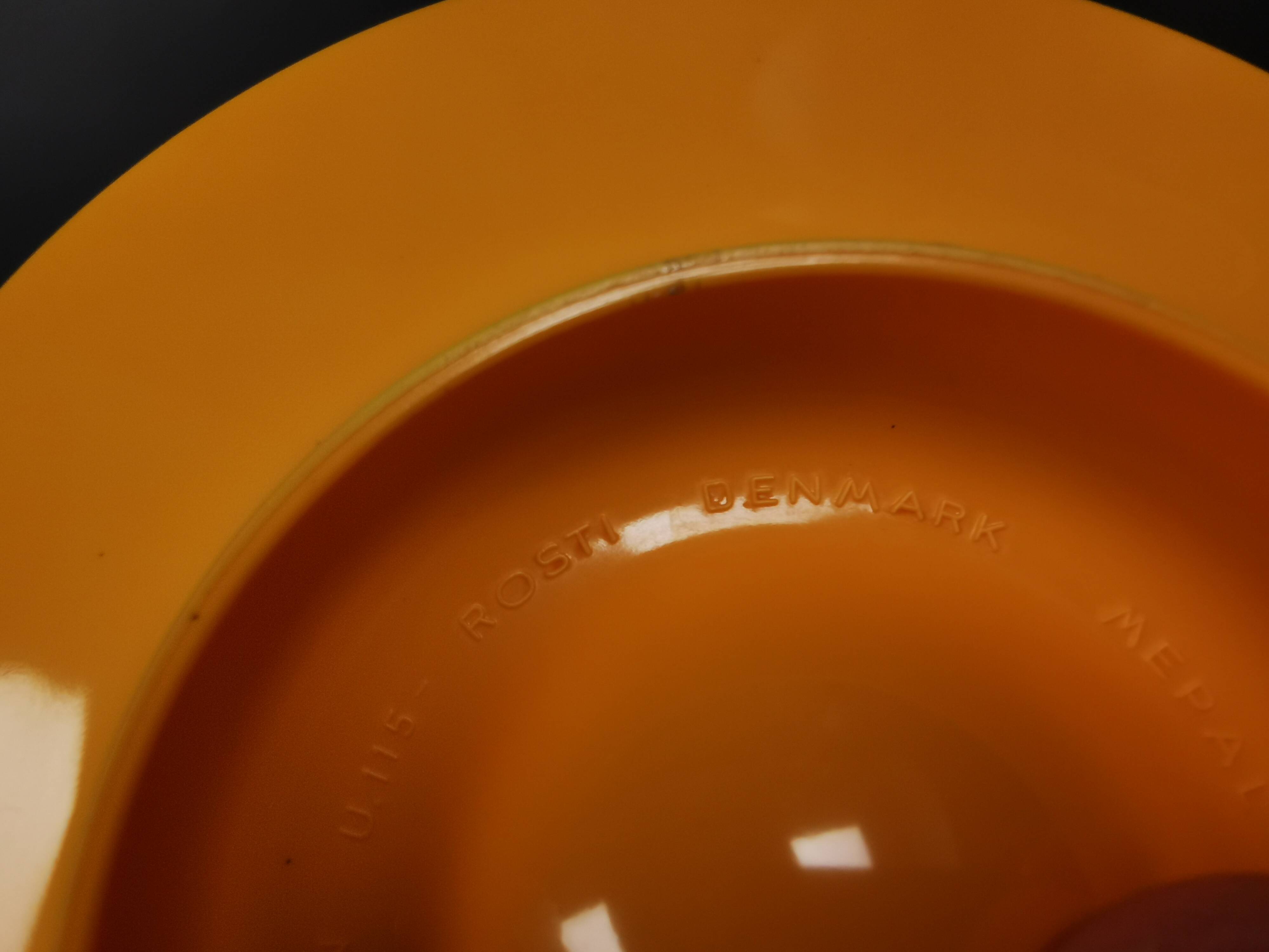 6 Rösti egg cups, Denmark, 1970s.