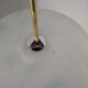 Napako Midcentury Modern Pendant Lamp in Opaline Glass and Brass, Czechoslovakia