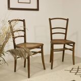 Pair of bistro chairs with canework. Ref Brunelle