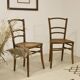 Pair of bistro chairs with canework. Ref Brunelle