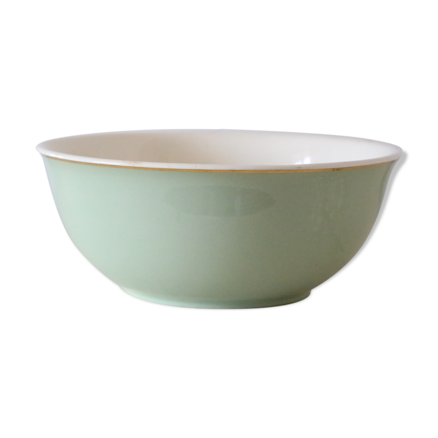 Green mint salad bowl, Villeroy and Boch, vintage
