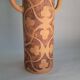 Large vase in raw stoneware
