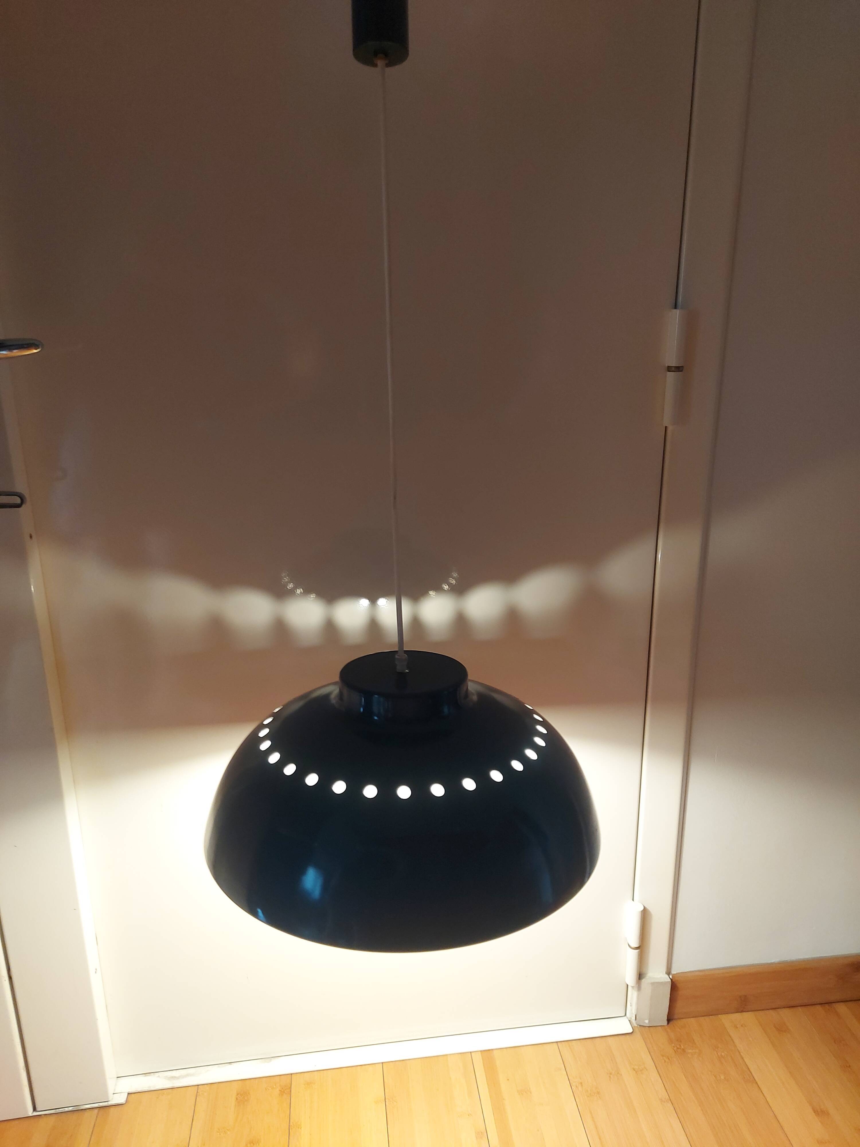 Metal pendant lamp Delmas 60's