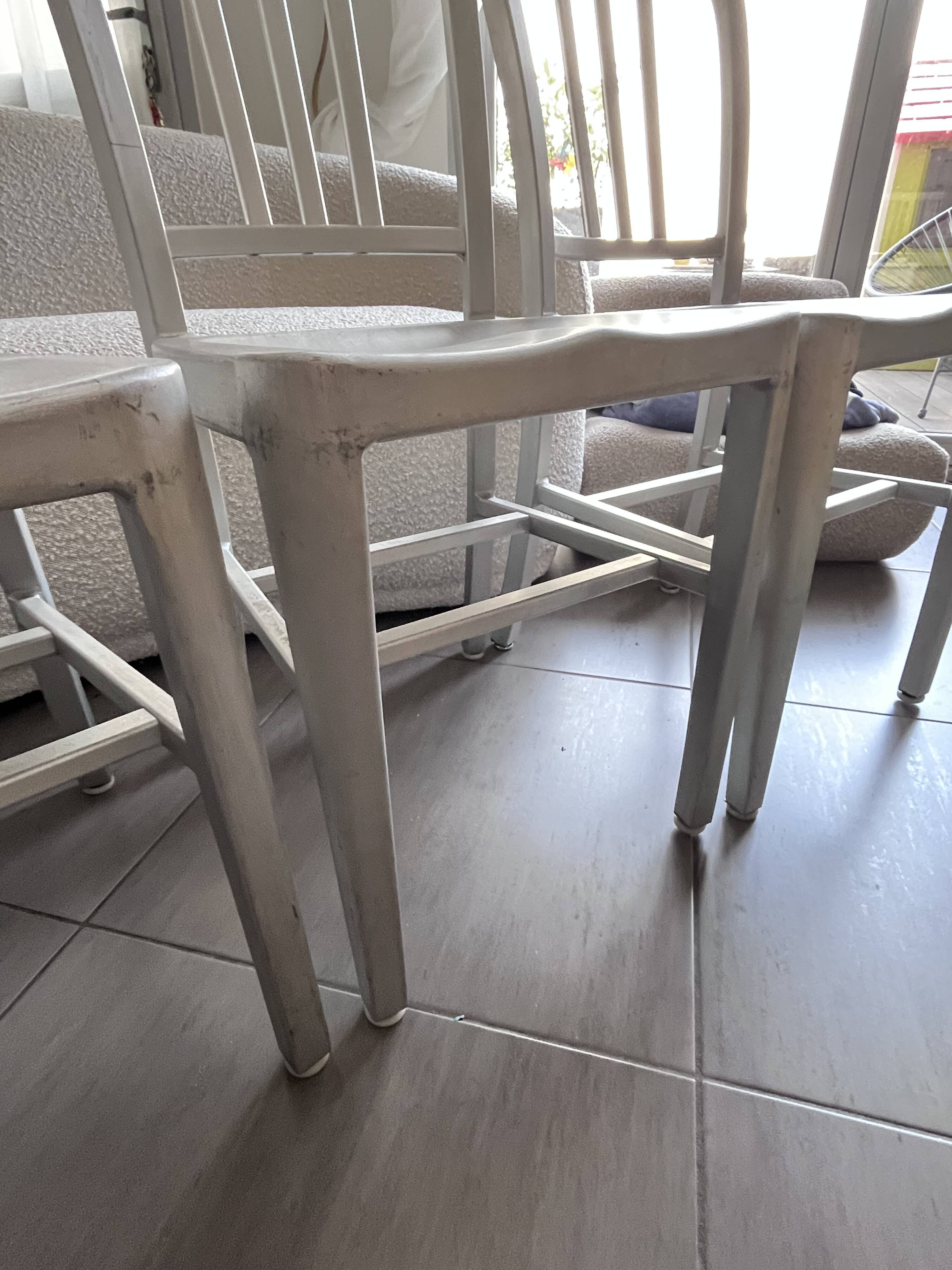 Set of 4 Alcatraz industrial loft chairs