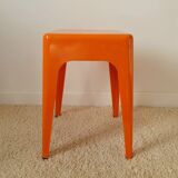 Ami square plastic stool 1960