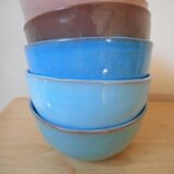 5 mini coloured bowls