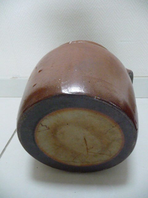 Old grease pot or candied stoneware pot