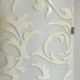 Polished and screen-printed glass sconce by eglo
