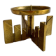 Brutalist bronze candleholder, 1970s