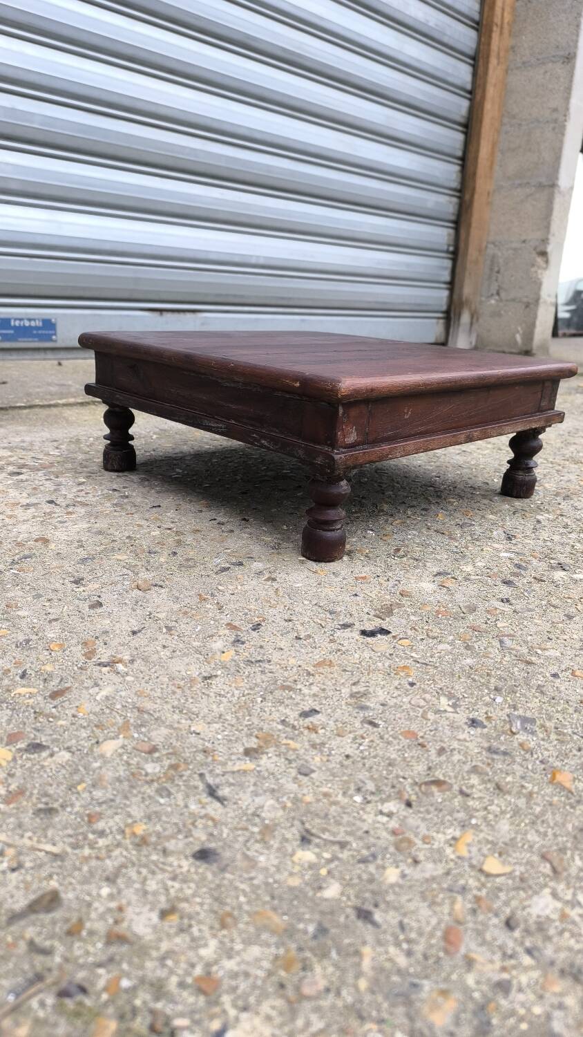 Low Bajot stool in wood, late 19th century