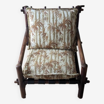 Vintage bohemian chic armchair