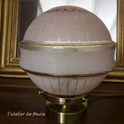 Lampe boule art deco