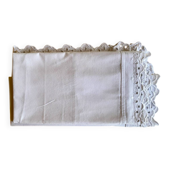 Parure de lit broderies anglaise