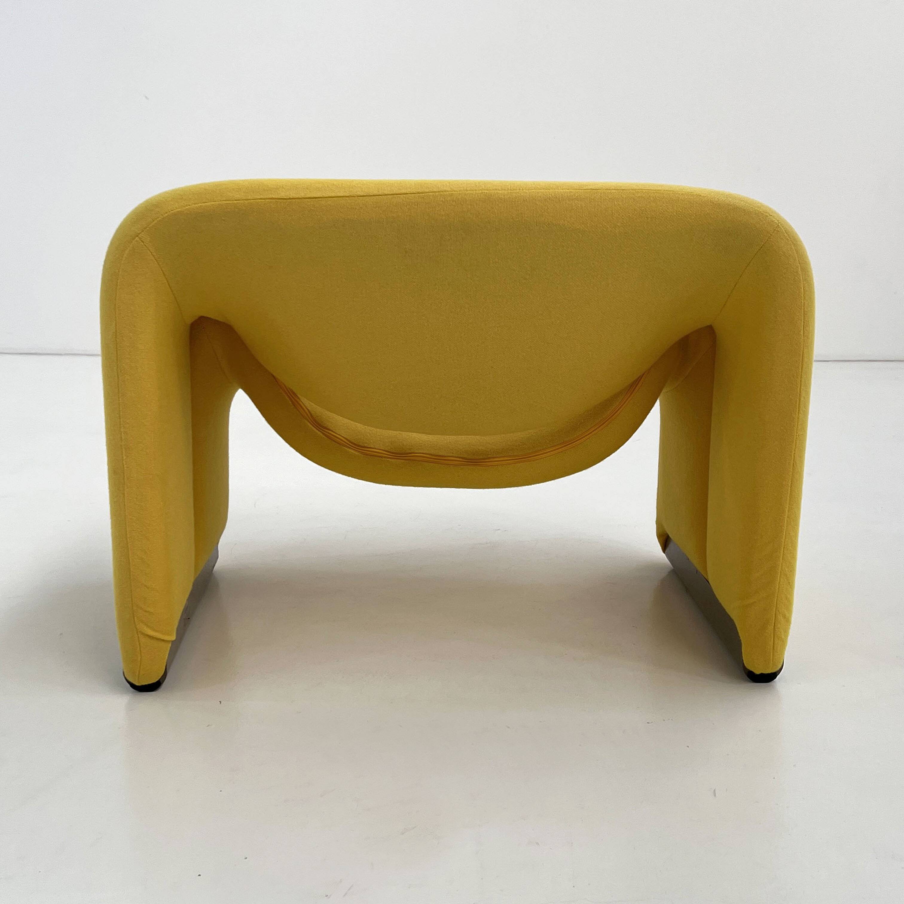 Fauteuil Jaune F598 Groovy de Pierre Paulin pour Artifort, 1970