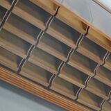 Meuble de mercerie ou comptoir de magasin ancien en érable et chêne britannique, années 1930