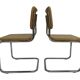Set of 4 Cesca chairs model b32 in chrome made in italy by Marcel Breuer