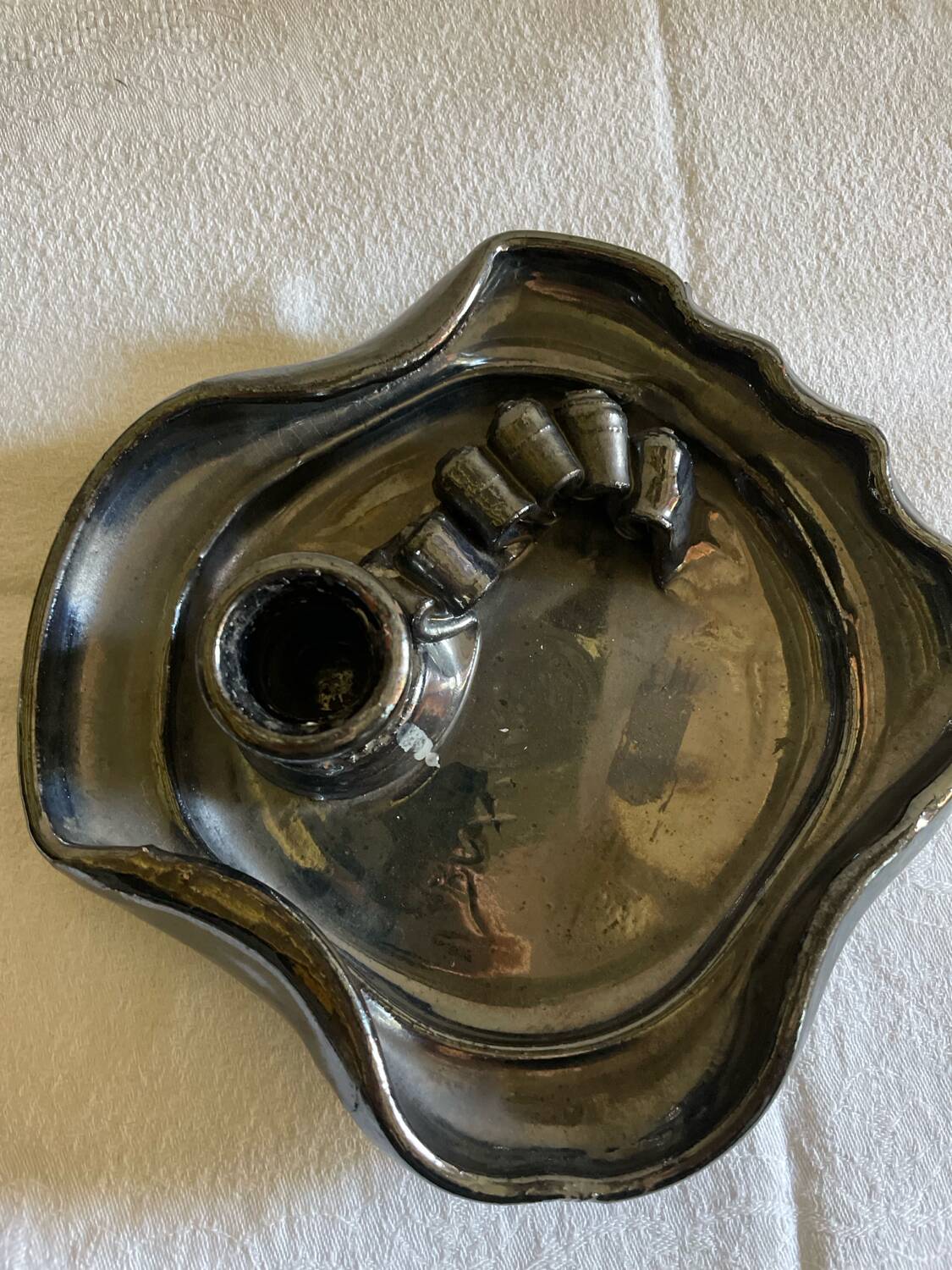 Vintage ceramic candle holders