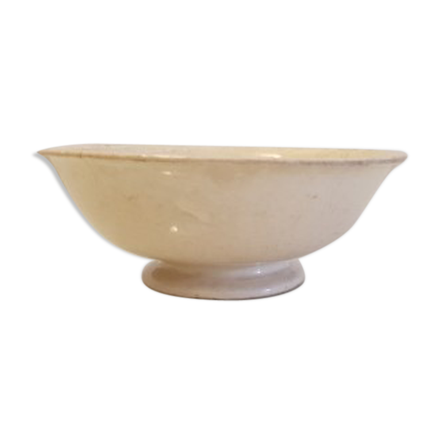 Old porcelain dish on pedestal