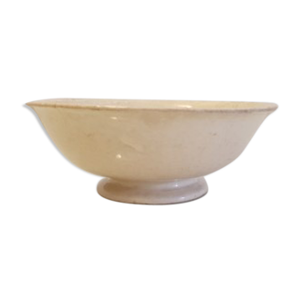 Old porcelain dish on pedestal
