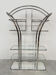 Vintage Italian design chrome & glass display cabinet room divider 1970
