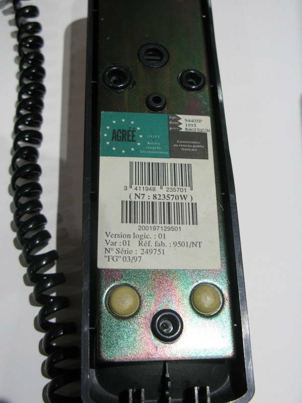 Téléphone rétro "ilea" France telecom vieux rose