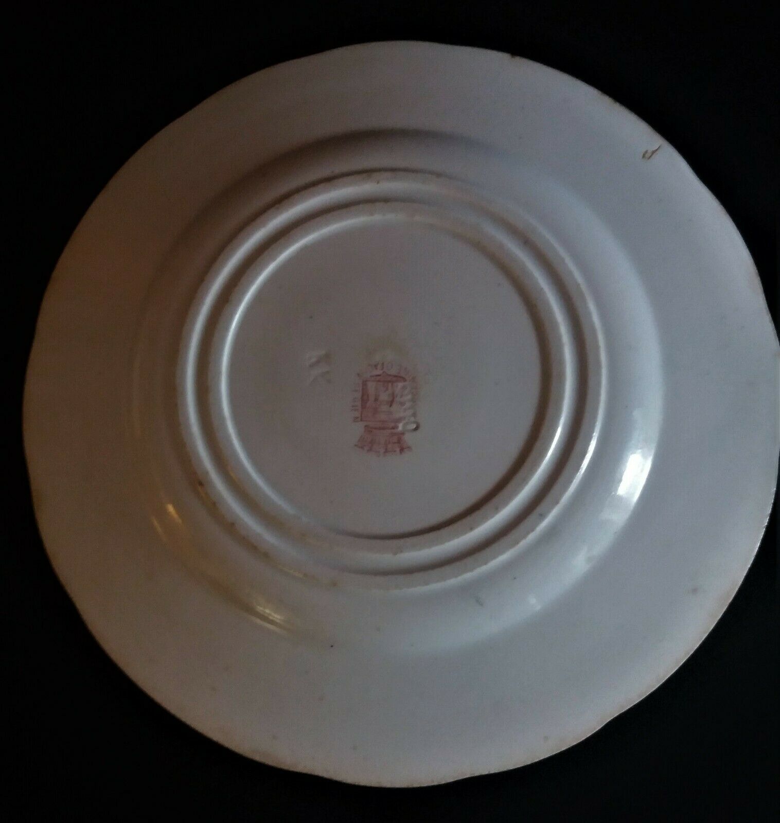 Talking plate with theme Gien N° 1 late nineteenth
