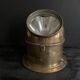 Antique lighting lantern, gilt brass marine compass binnacle "Askania", 1910, Germany