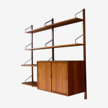 Poul Cadovius Royal System teak wall shelf, 1950s