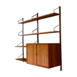 Poul Cadovius Royal System teak wall shelf, 1950s