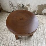 Circular brutalist table from the 1950s