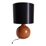 Vintage wooden foot lamp