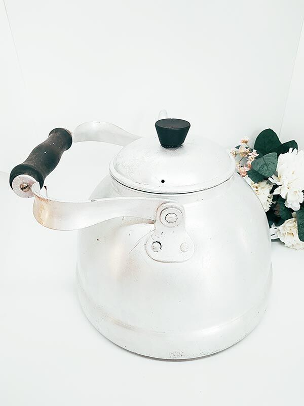 Vintage aluminium kettle