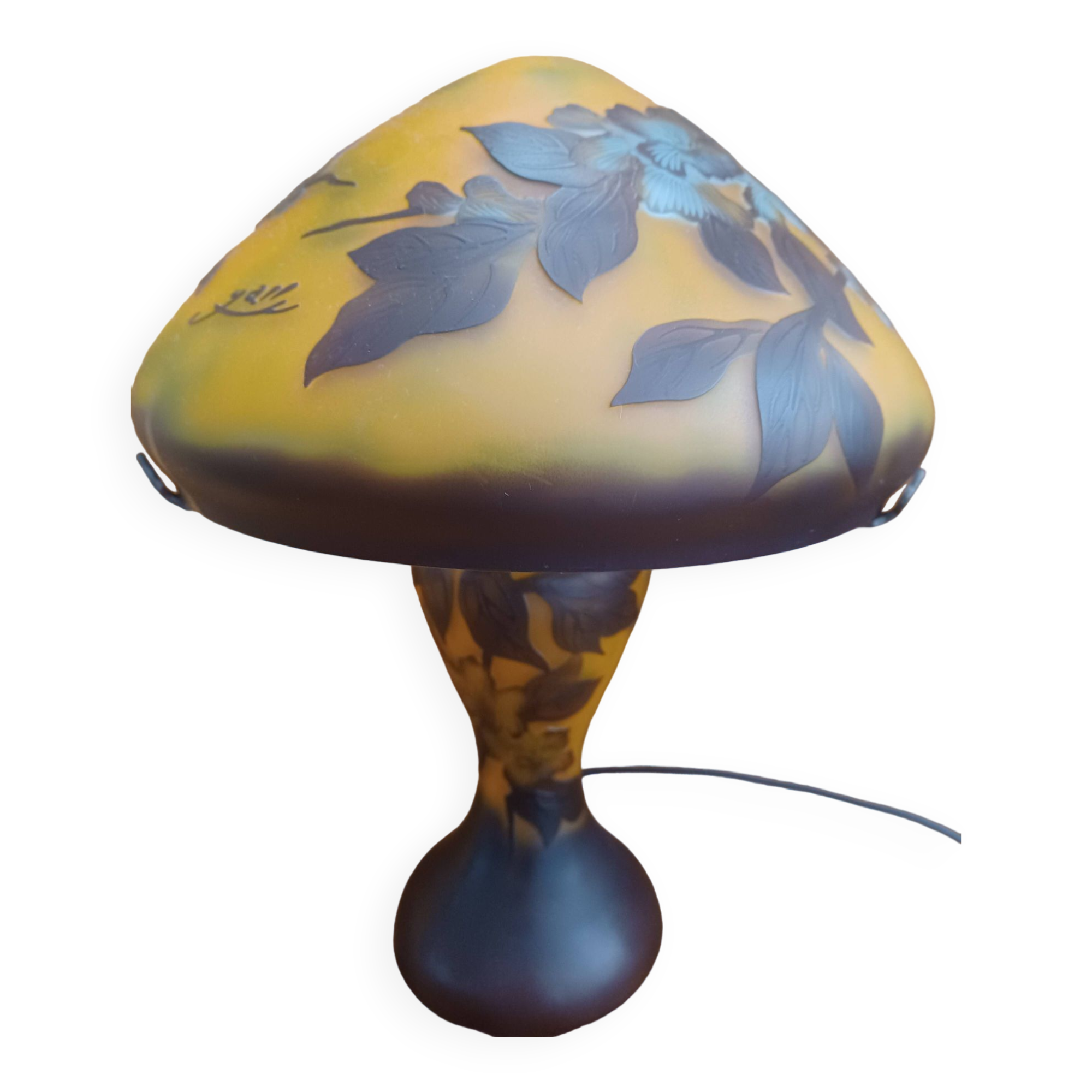 Lampe champignon Gallé Tip