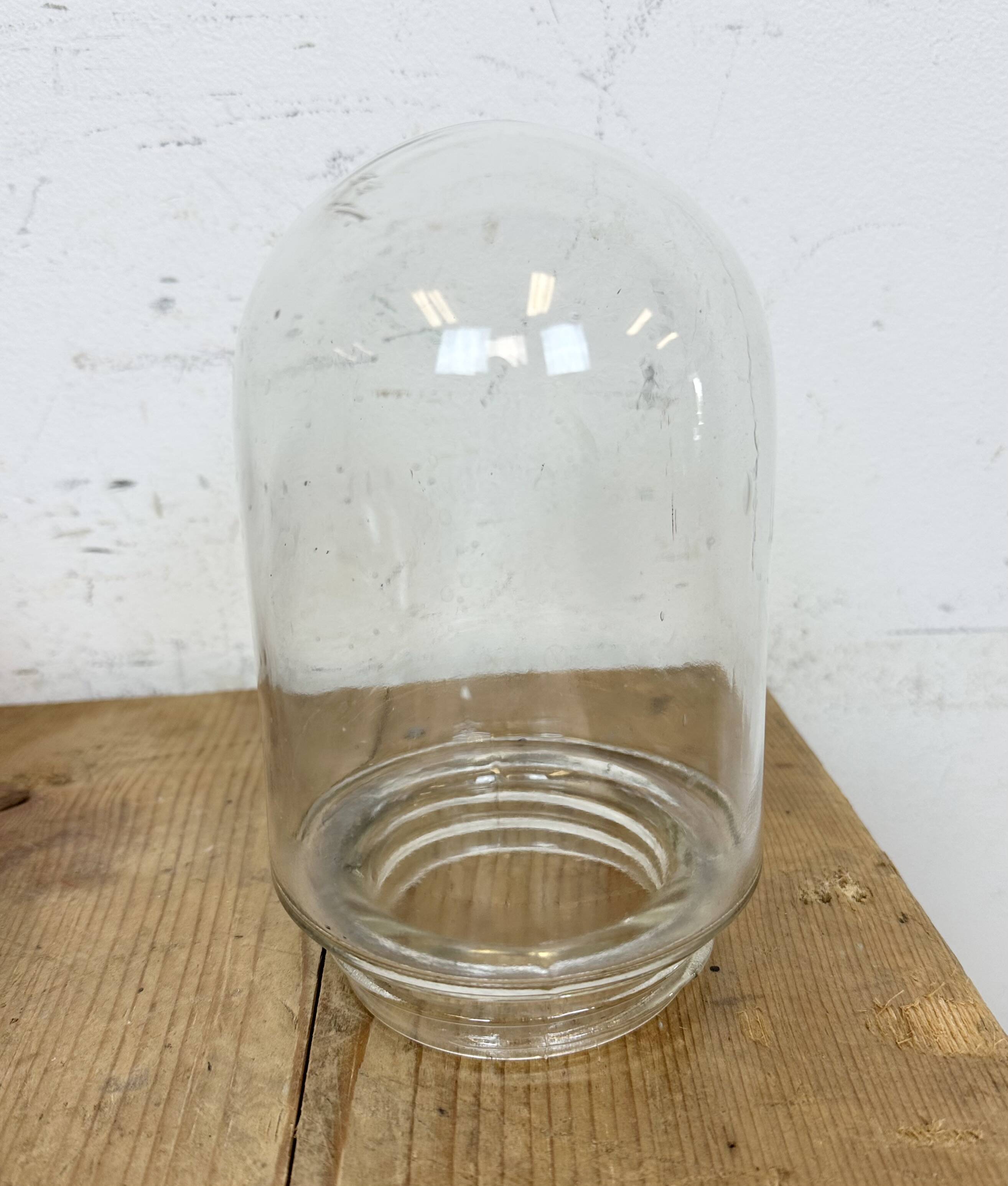 Industrial black enamel factory pendant lamp, 1950s