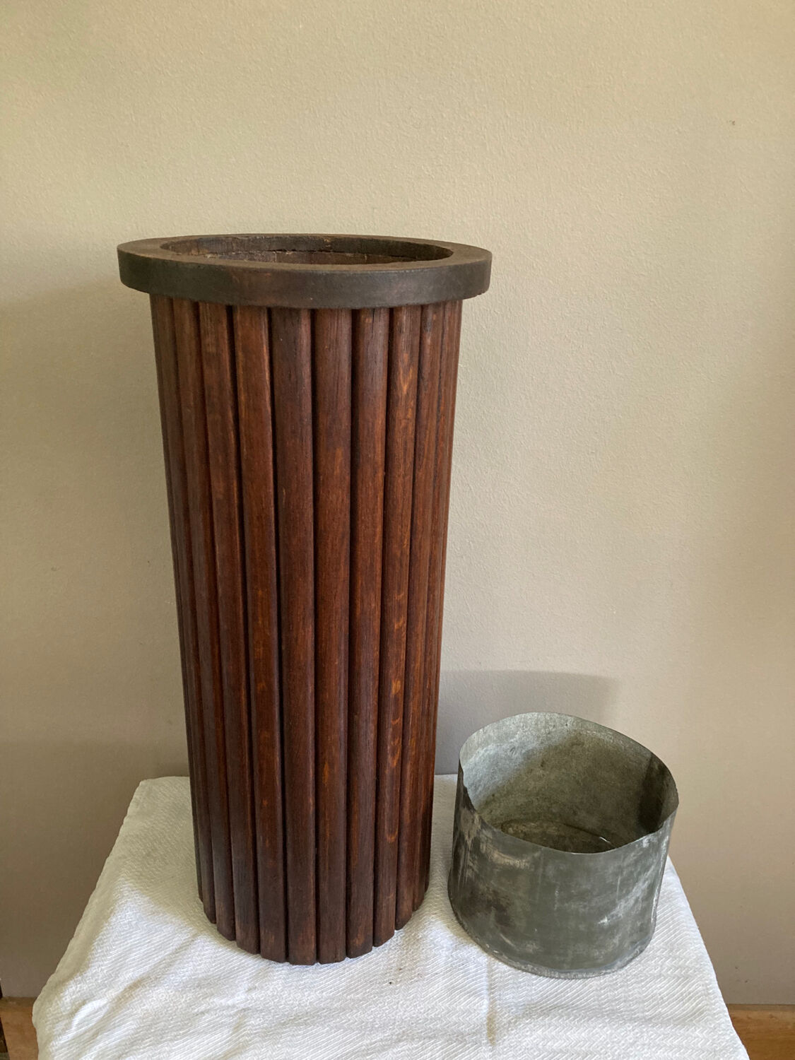 Umbrella holder in wood early twentieth century